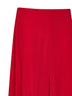 Gonna midi svasata in georgette di seta rosso