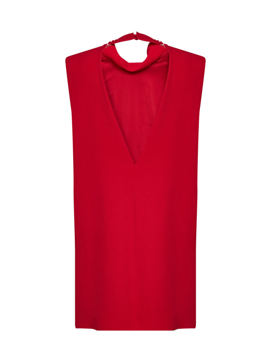 Red Cady Couture mini dress