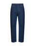 Medium bue cotton denim Valentino jeans with VGold