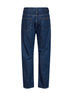 Medium bue cotton denim Valentino jeans with VGold