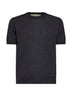 Maglia Valentino in lana grigio scuro con ricamo VLogo