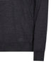 Dark grey wool Valentino polo shirt with VLogo embroidery