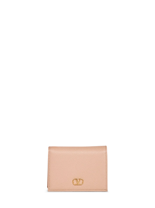 Rose sand VLogo Signature wallet