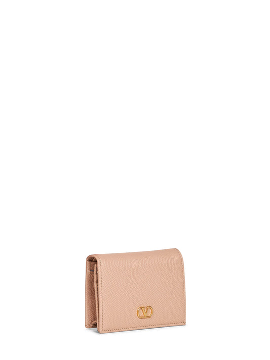 Rose sand VLogo Signature wallet