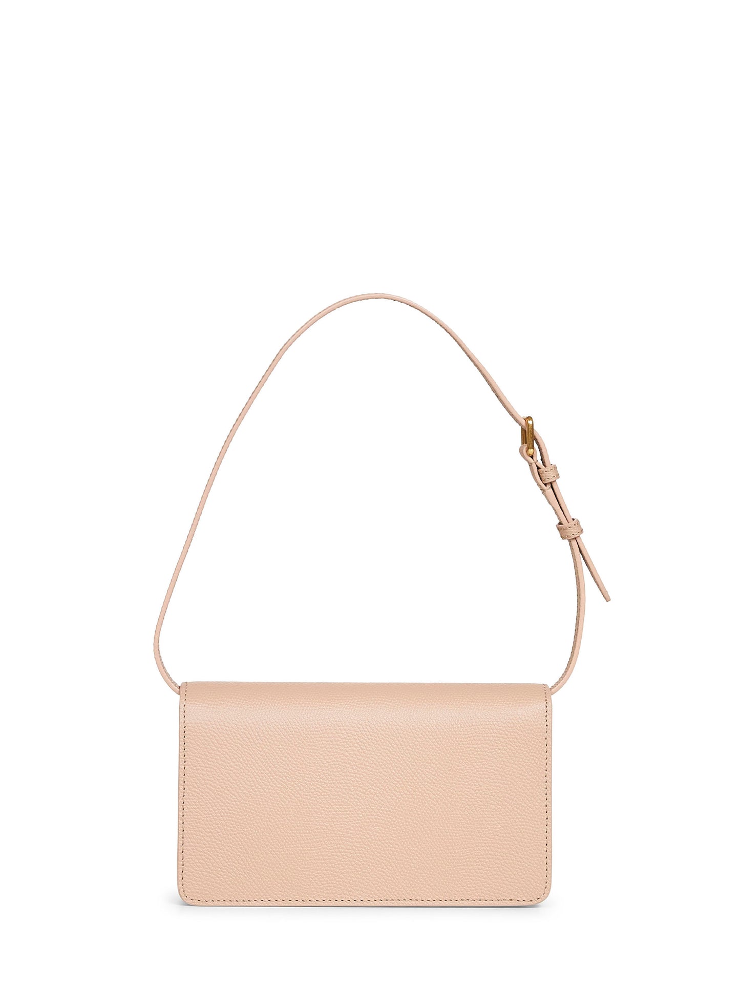 Rose sand Vlogo Signature mini shoulder bag<BR/>