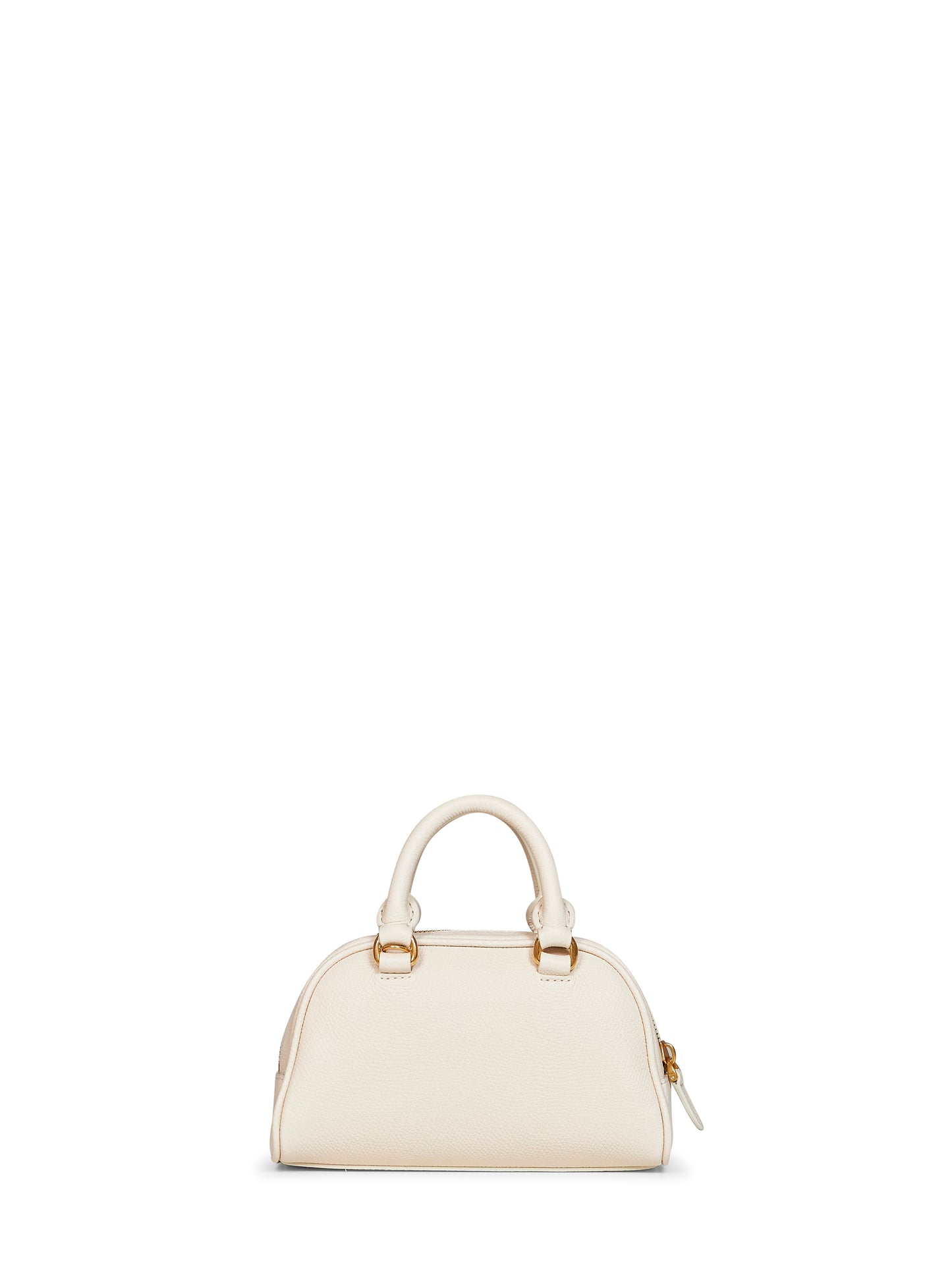 Light ivory VLogo Signature mini dome bag