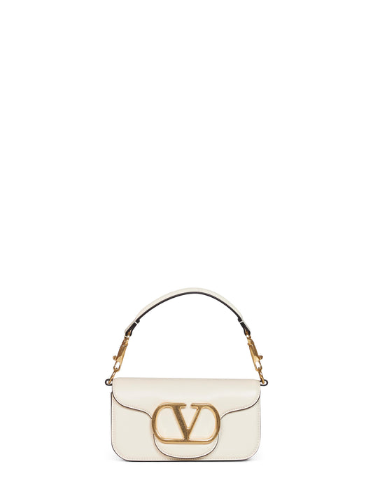 Light ivory Valentino Garavani Locò small shoulder bag
