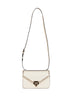 Borsa a tracolla piccola Valentino Garavani Rockstud avorio chiaro