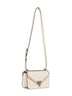 Borsa a tracolla piccola Valentino Garavani Rockstud avorio chiaro