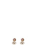Metal and Swarovski crystals VLogo Signature earrings