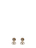 Metal and Swarovski crystals VLogo Signature earrings