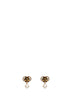 VLogo Signature earrings with Swarovski pearls