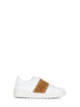 Sneakers Rockstud Untitled bianco e beige havana