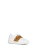 Sneakers Rockstud Untitled bianco e beige havana