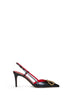 Décolleté slingback VLogo Signature 80mm in Vitello nero