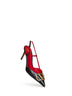 Décolleté slingback VLogo Signature 80mm in Vitello nero
