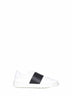 White calfskin Open sneakers