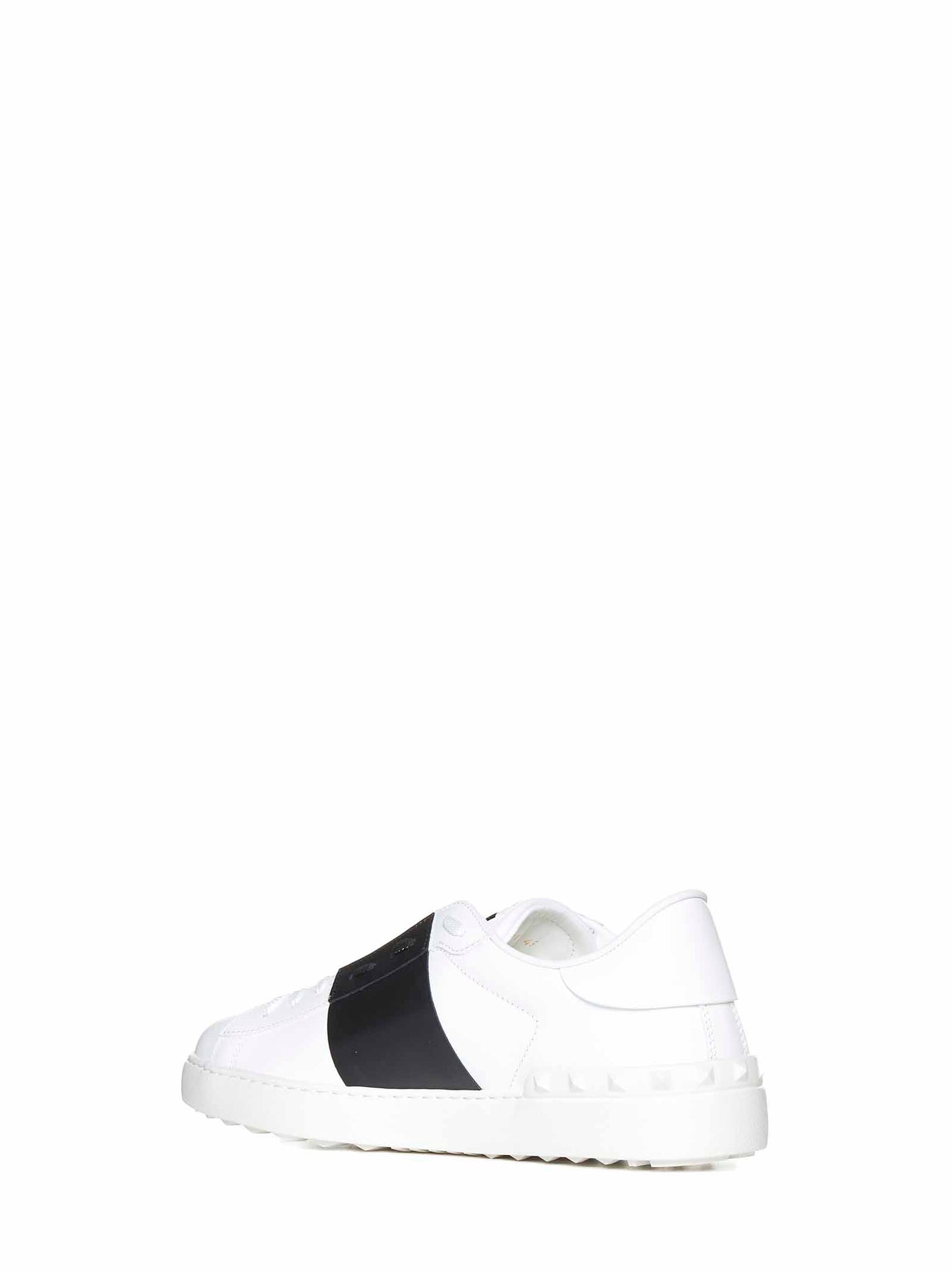 White calfskin Open sneakers