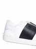 White calfskin Open sneakers