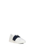 Sneakers Open Royco in vitello nappato bianco e blu navy