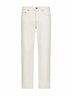 Jeans affusolati in denim di cotone stretch avorio