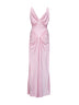 Pastel pink liquid viscose jersey evening dress