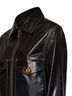 Black nappa leather blouson