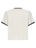 T-shirt in jersey di cotone avorio con stampa