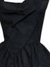 Miniabito Mini Sunday in jacquard floreale nero