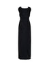 Black viscose and silk Ginnie Amber long dress