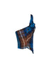 Blue and brown tartan On Point corset