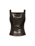 Top Anna in jersey metallizzato bronzo