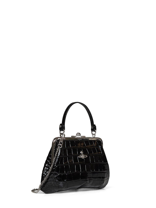 Black Granny Frame handbag