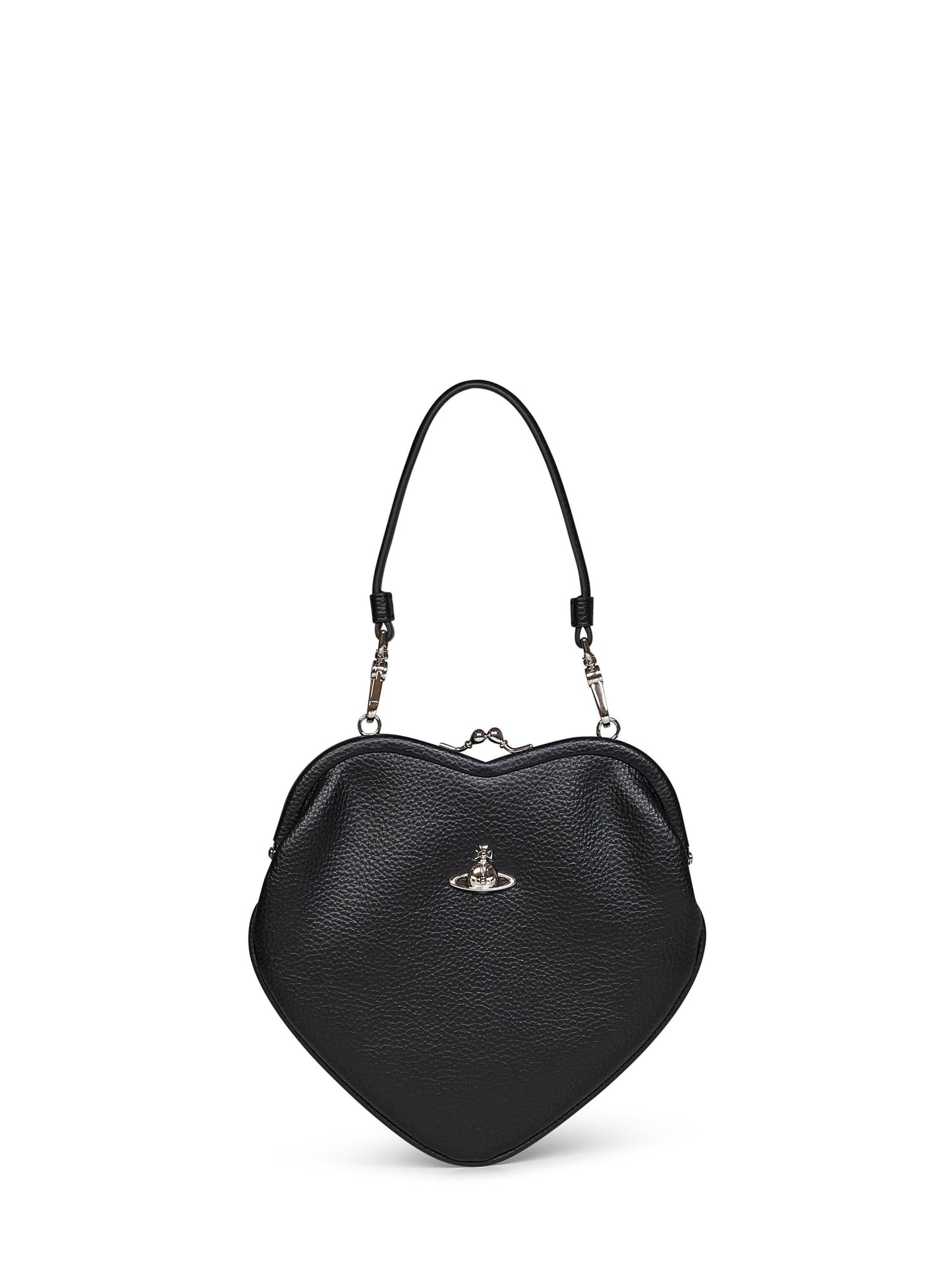 Borsa a mano Belle Heart Frame nera