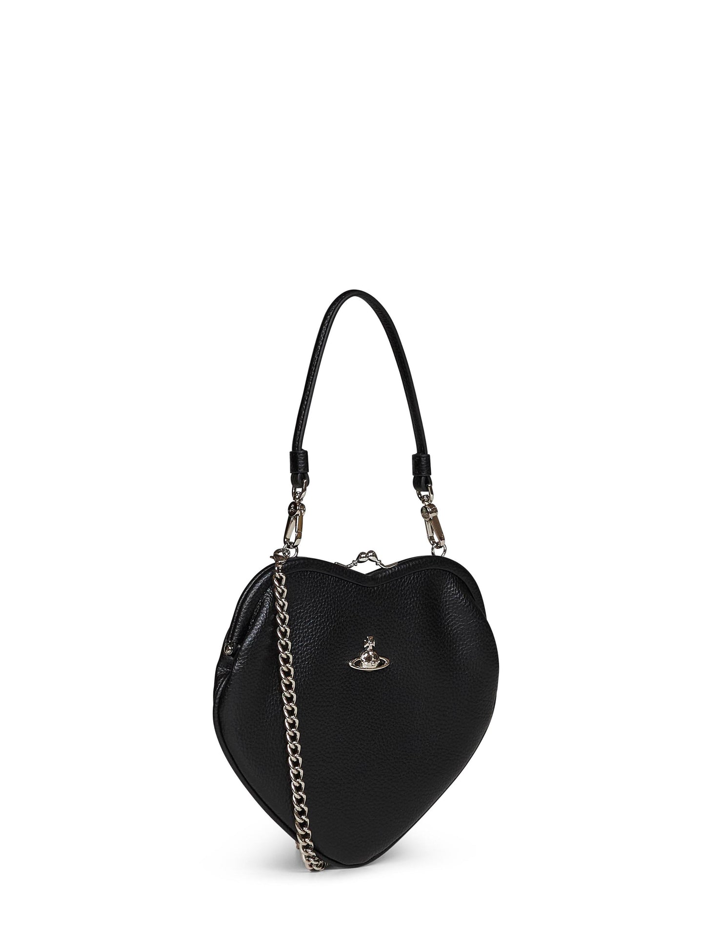 Borsa a mano Belle Heart Frame nera