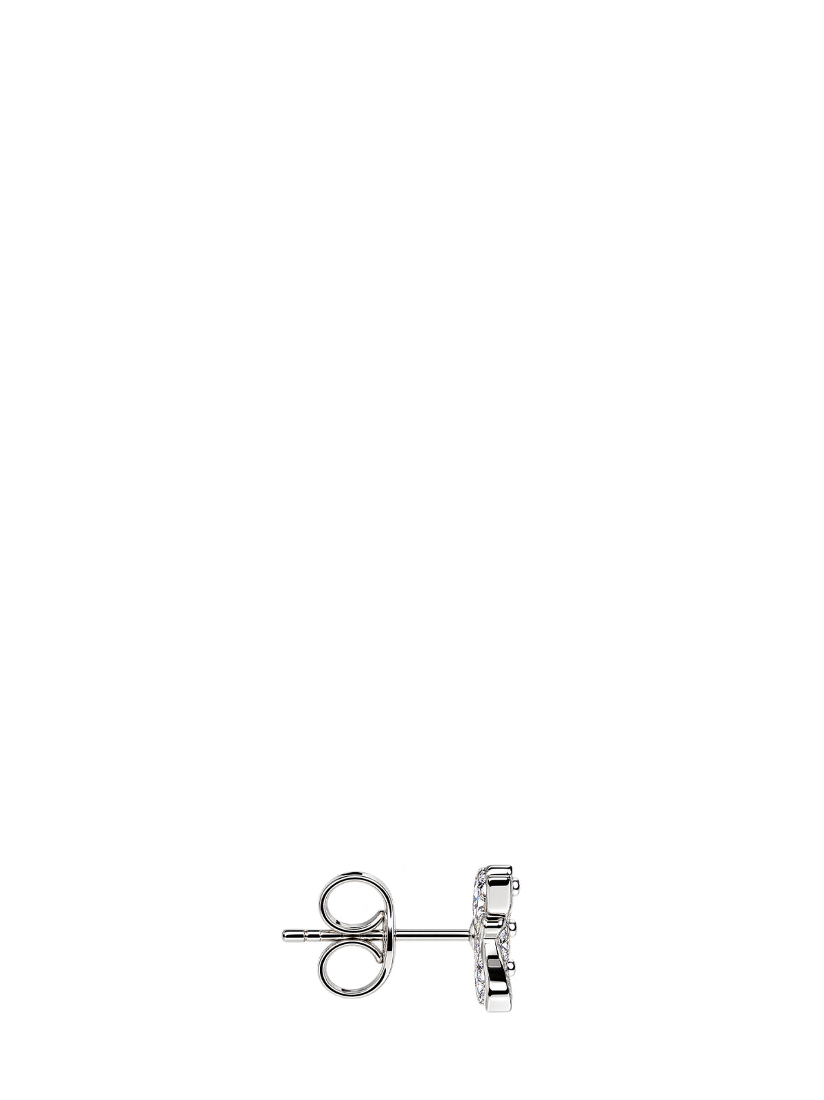 Orecchini con logo color argento<BR/>