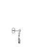 Orecchini Mini Bas Relief con cristalli color argento<BR/>