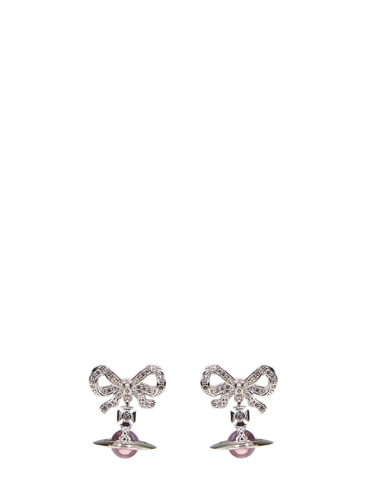 Orecchini con logo Orb Ocatavie color argento<BR/>