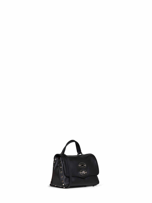 Borsa a mano Postina Baby nero lavagna