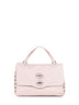 Pink ostrica Small Postina handbag