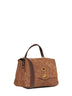 Brown tartufo di Norcia Small Postina handbag