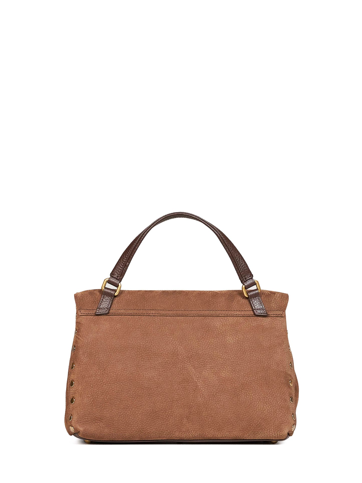 Brown tartufo di Norcia Small Postina handbag