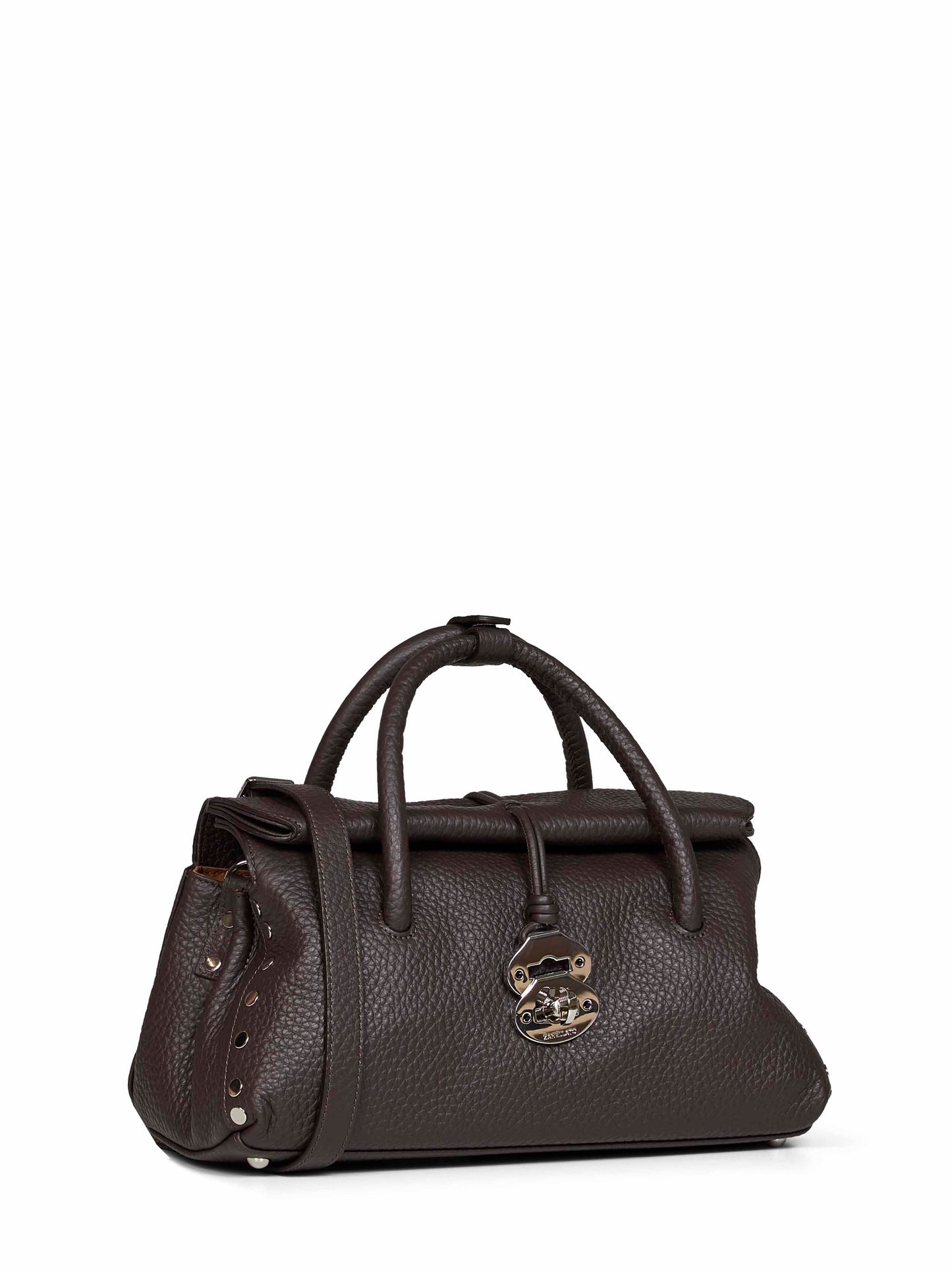 Borsa a mano Dotta Small marrone del monte