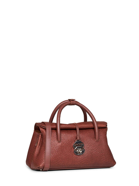 Brown fungo porcino Dotta Small handbag