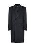 Black Oasi Cashmere Beaver double-breasted coat