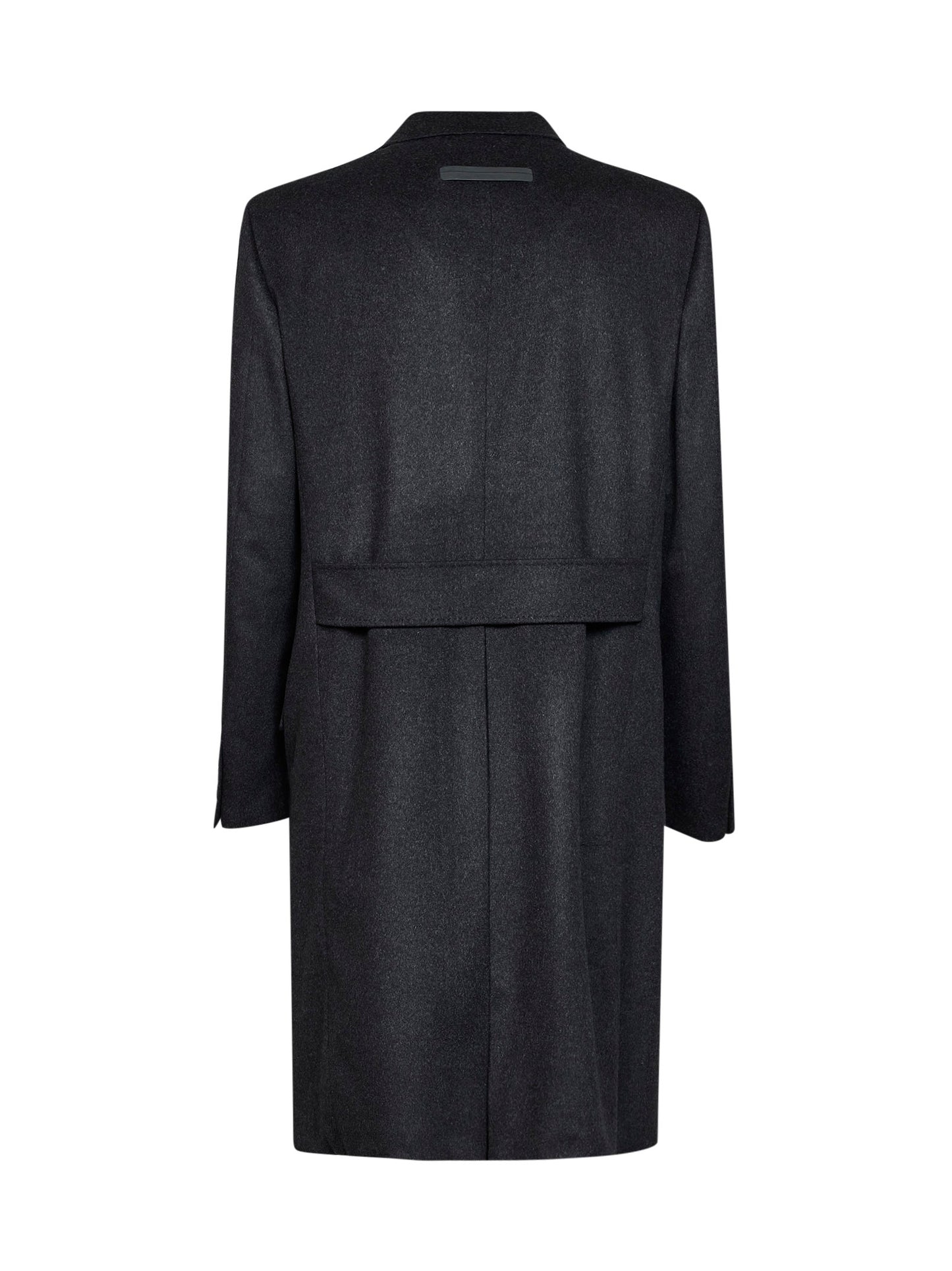 Black Oasi Cashmere Beaver double-breasted coat