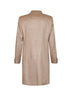 Beige Oasi Cashmere Beaver single-breasted coat