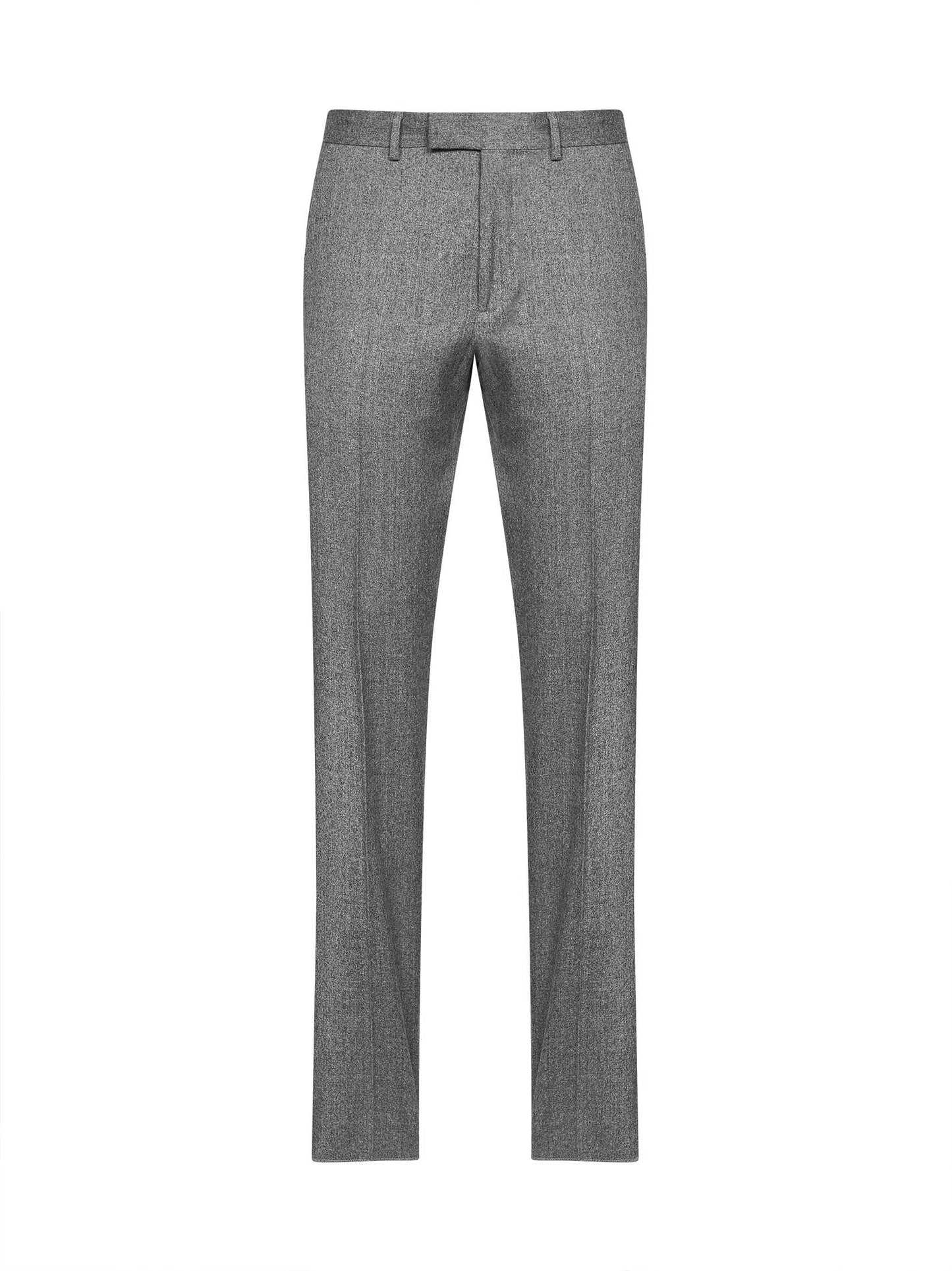 Melange grey Techmerino Wash&Go trousers