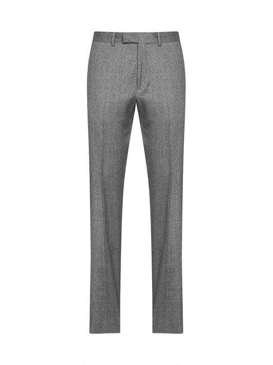 Melange grey Techmerino Wash&Go trousers