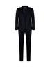 Completo monopetto in lana e mohair